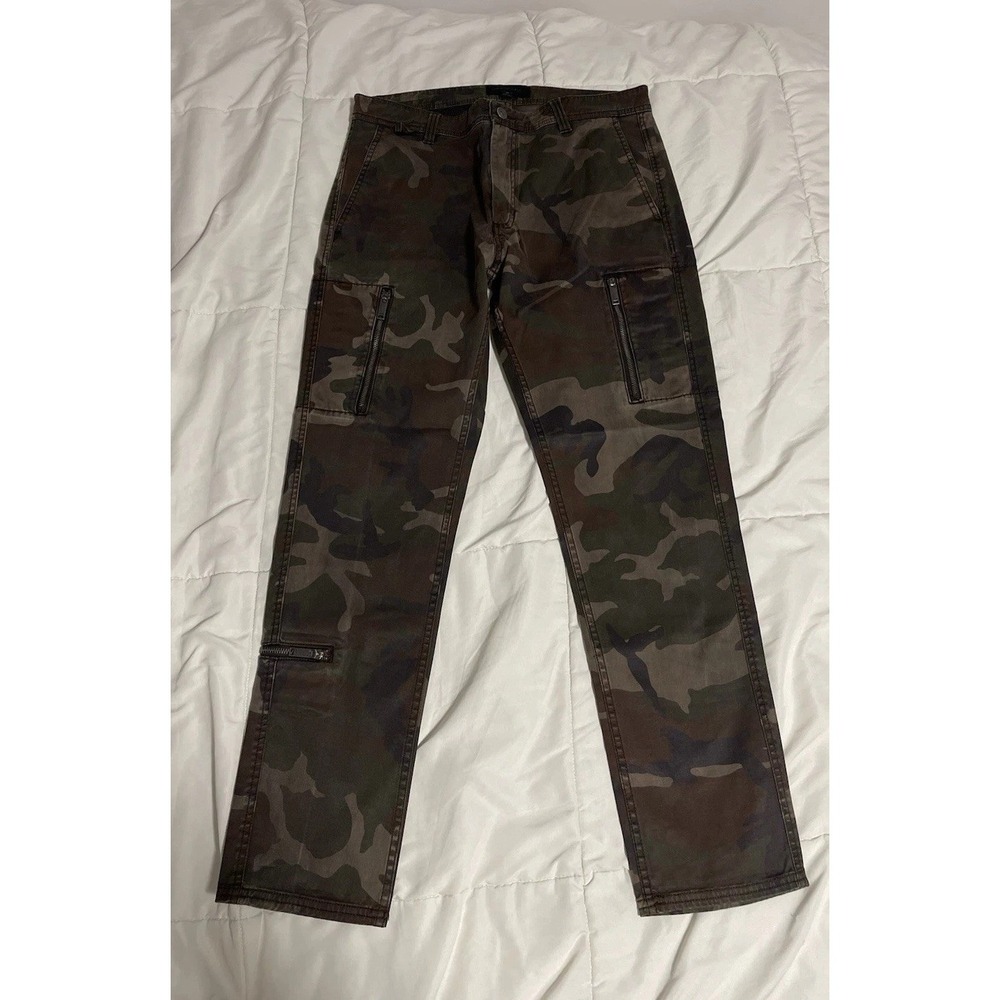 John Varvatos Camo Slim Fit‎ Cargo Pants Mens Size 32x29